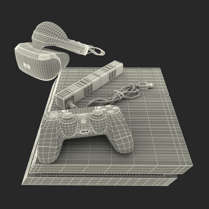 Sony PlayStation 4 Set 3 3D model